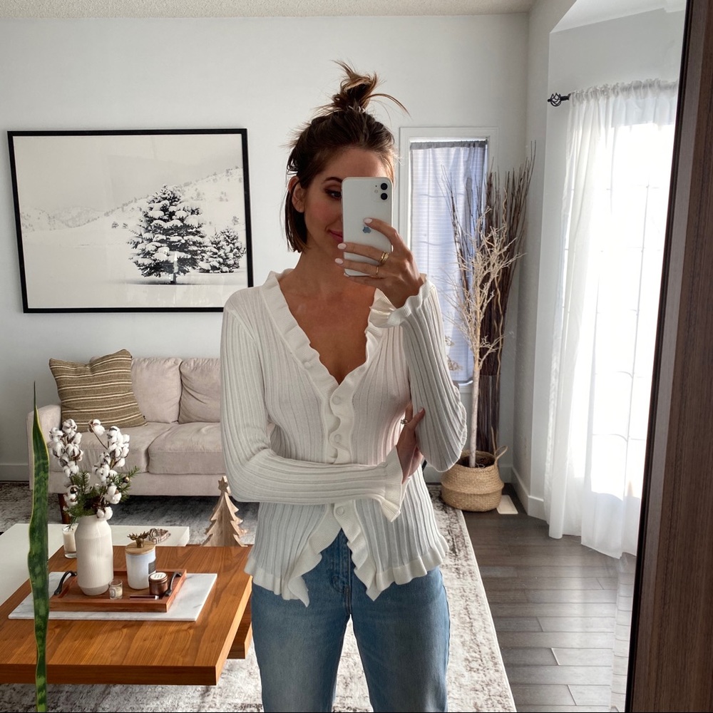 Storets Ruffle cardigan